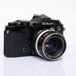 Black Nikon FM paired + NIKKOR-H 50mm f/2 lens